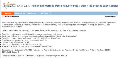 Collection HAL-TRACES